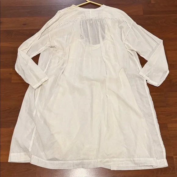 Vintage Johnny Was White Long Sleeve Bohemian Dress - Picture 5 of 5